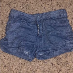 Zara girl blue shorts